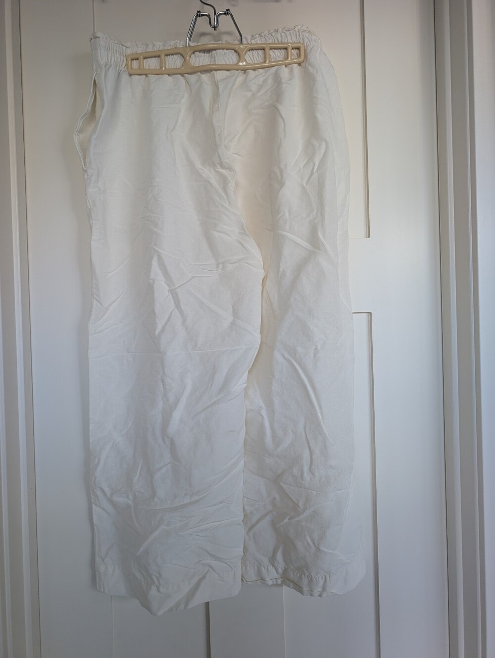 Wide Leg H&M Linen Blend Pant Size Large - Picture 2 of 5